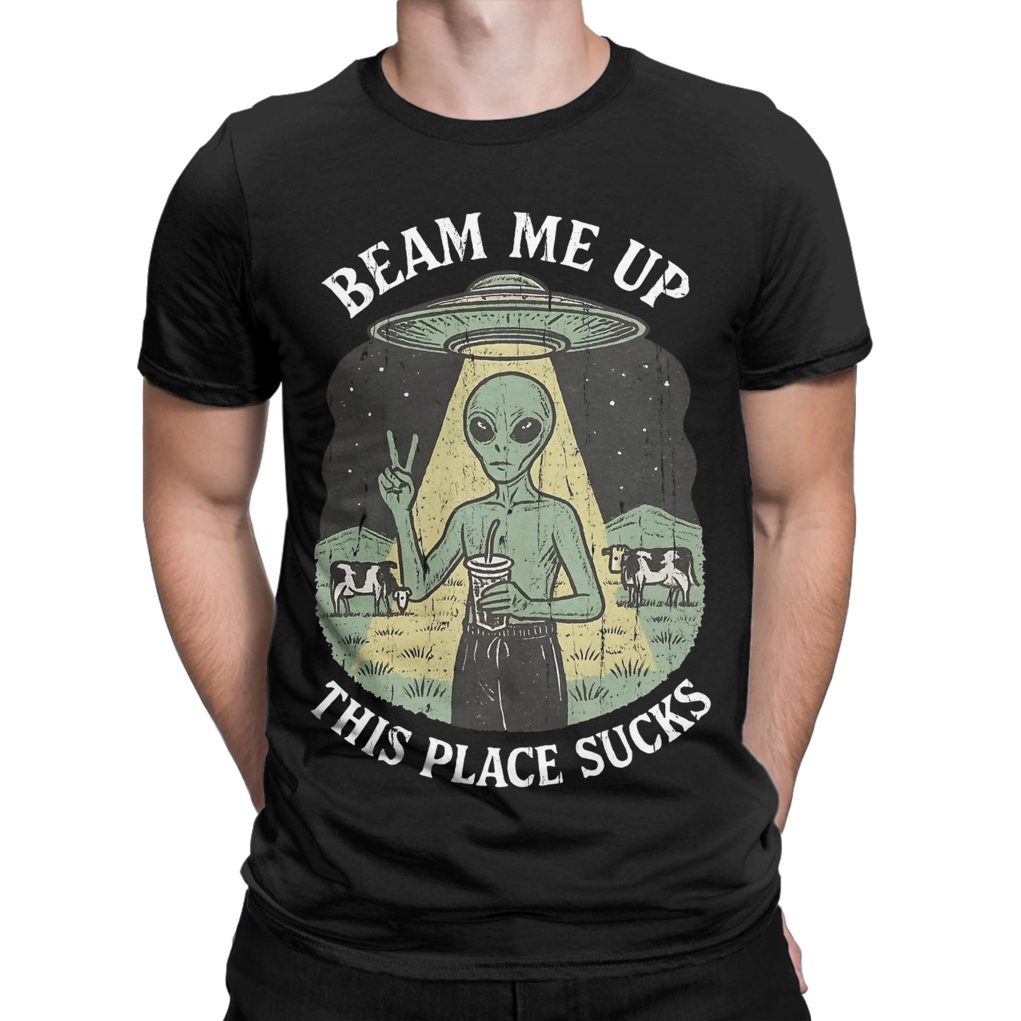 Kaos Lucu Beam Me Up This Plac - Summer Clothing Places ulasan dan harga