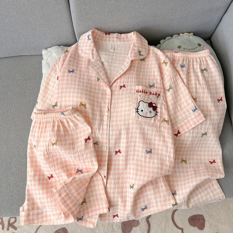 Piyama Wanita Hello Kitty Sete - Summer Clothes ulasan dan harga