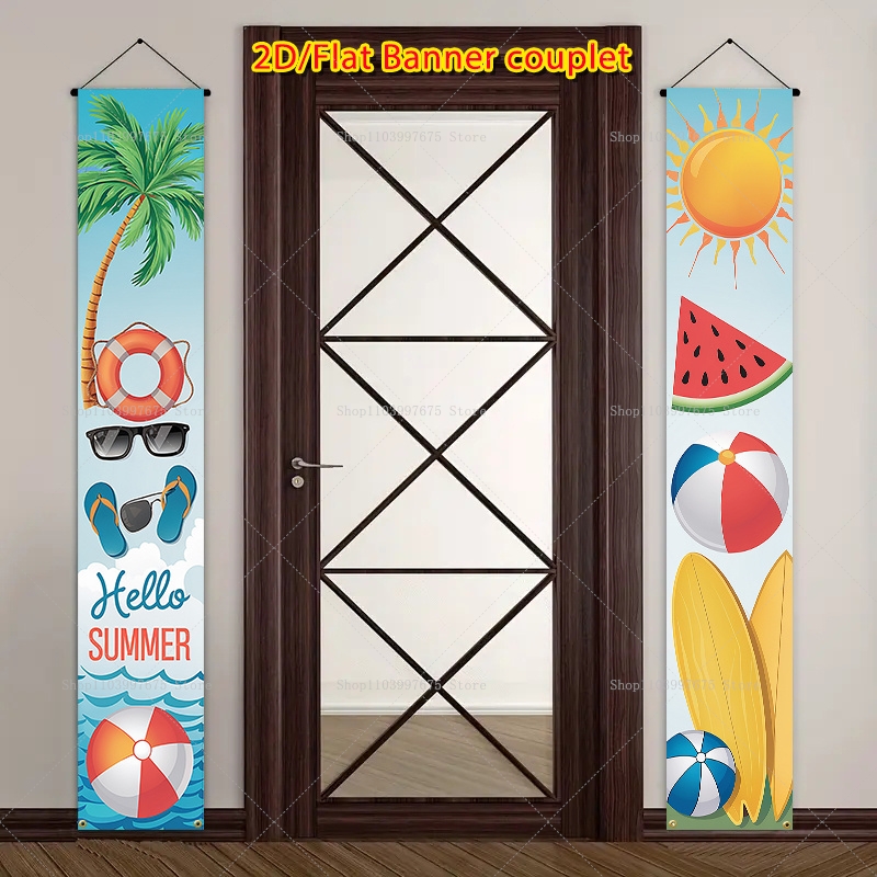 Dekorasi Pesta Musim Panas 2D  - Summer Clothing Banner ulasan dan harga