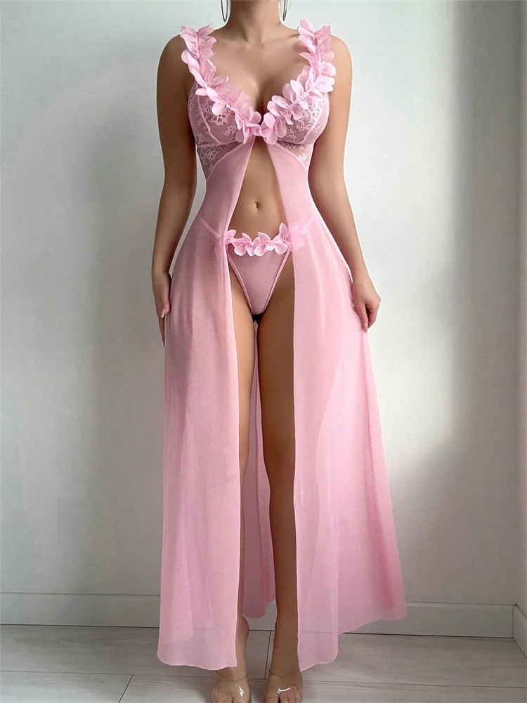 Gaun Tidur Seksi Motif Bunga P - Summer Clothing Ladies ulasan dan harga