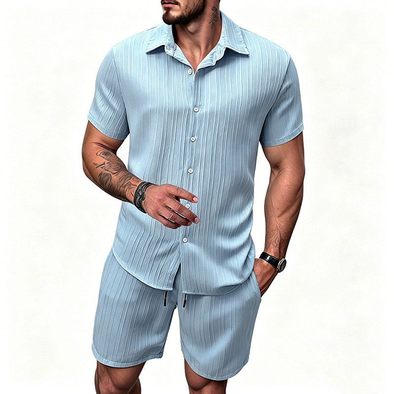 Setelan Kemeja Lengan Pendek K - Summer Clothing Sets ulasan dan harga