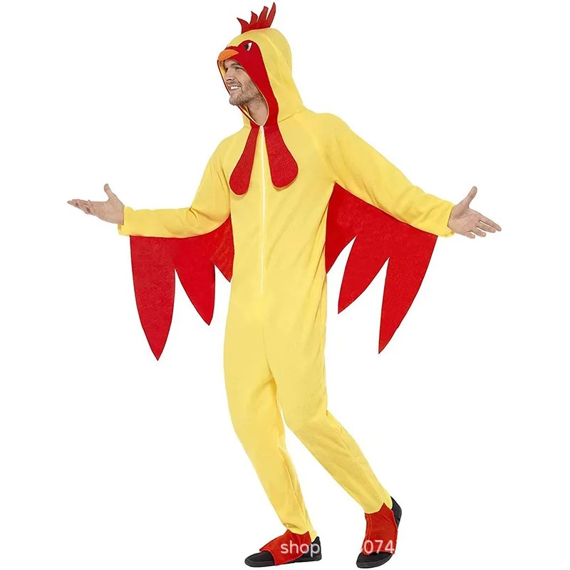 Kostum Ayam Halloween Pria Wan - Romper Playsuit Women ulasan dan harga