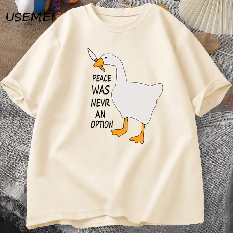 Kaus Goose Peace Was Never An  - Summer Clothing Options ulasan dan harga