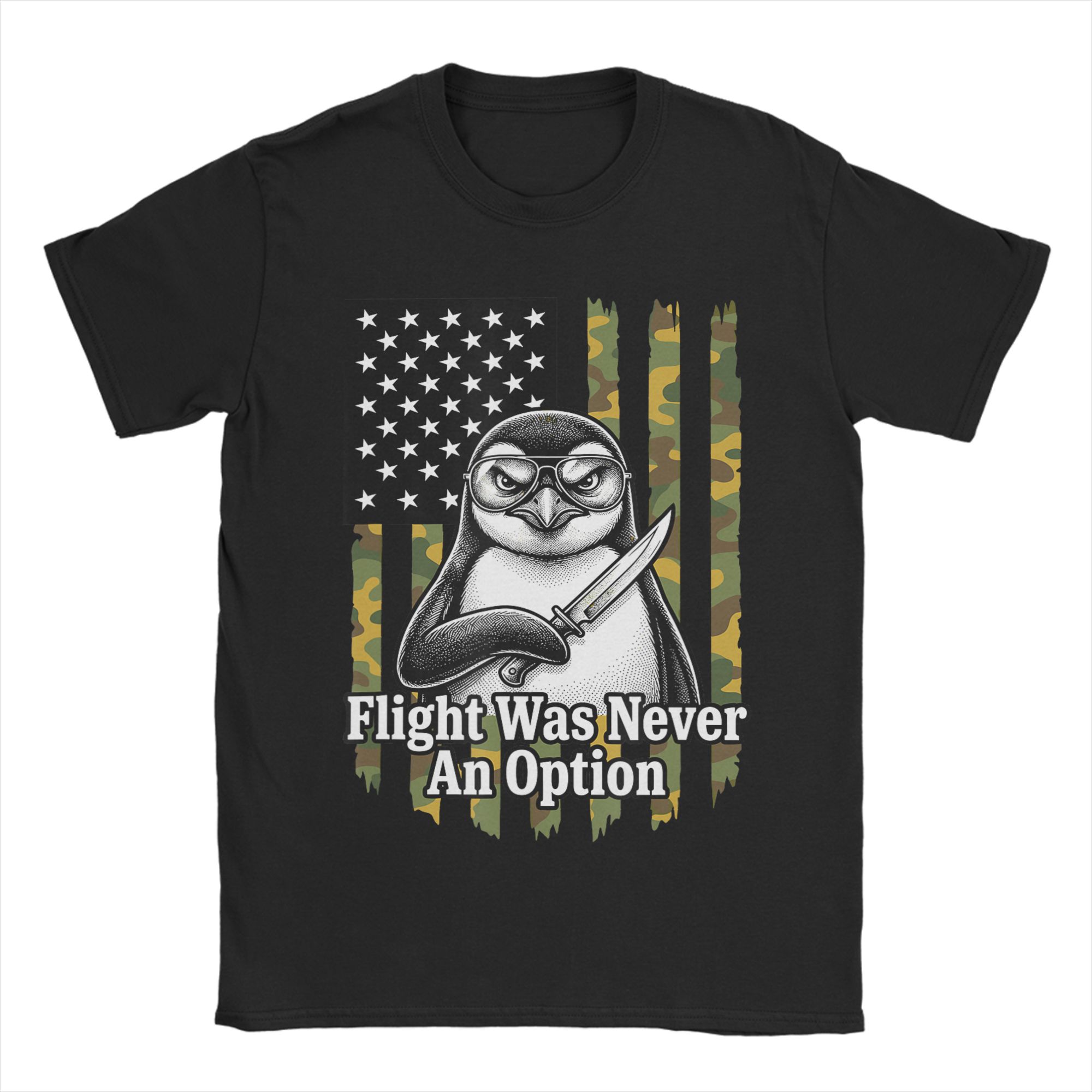 Kaus Katun Bendera AS Kamuflas - Summer Clothing Options ulasan dan harga