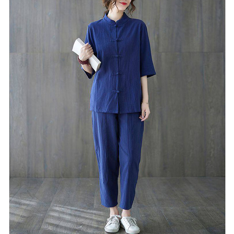 2 Buah Pakaian Wanita Buddha 2 - Summer Linen Clothing For Women ulasan dan harga