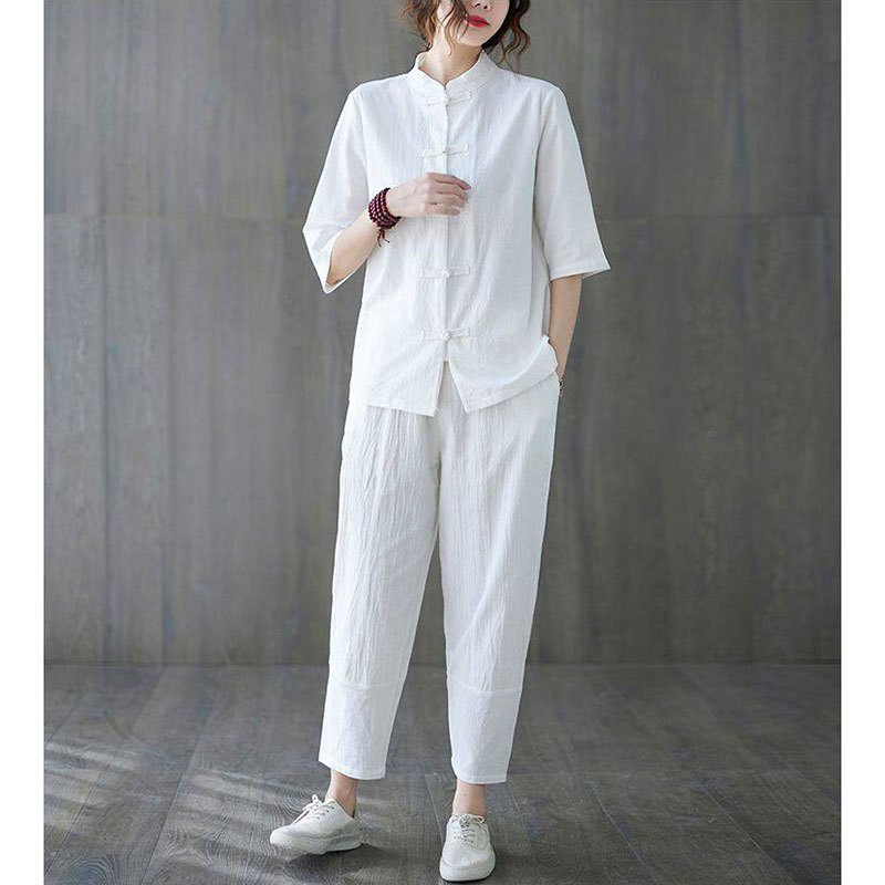 2 Buah Pakaian Wanita Buddha 2 - Summer Linen Clothing For Women ulasan dan harga