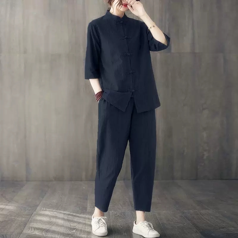 2 Buah Pakaian Wanita Buddha 2 - Summer Linen Clothing For Women ulasan dan harga