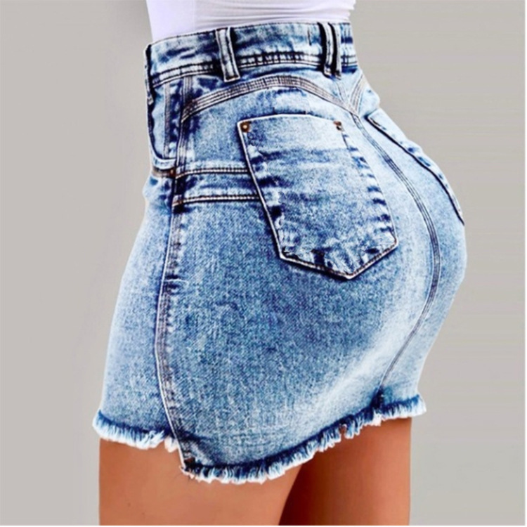 Rok Pendek Denim Terbungkus Pi - Summer Clothing Options ulasan dan harga