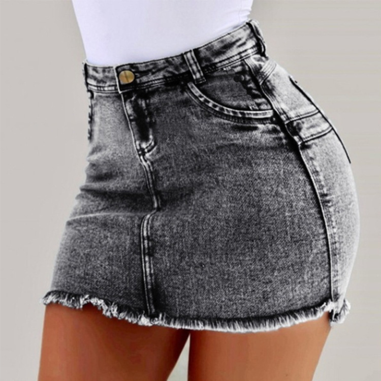 Rok Pendek Denim Terbungkus Pi - Summer Clothing Options ulasan dan harga