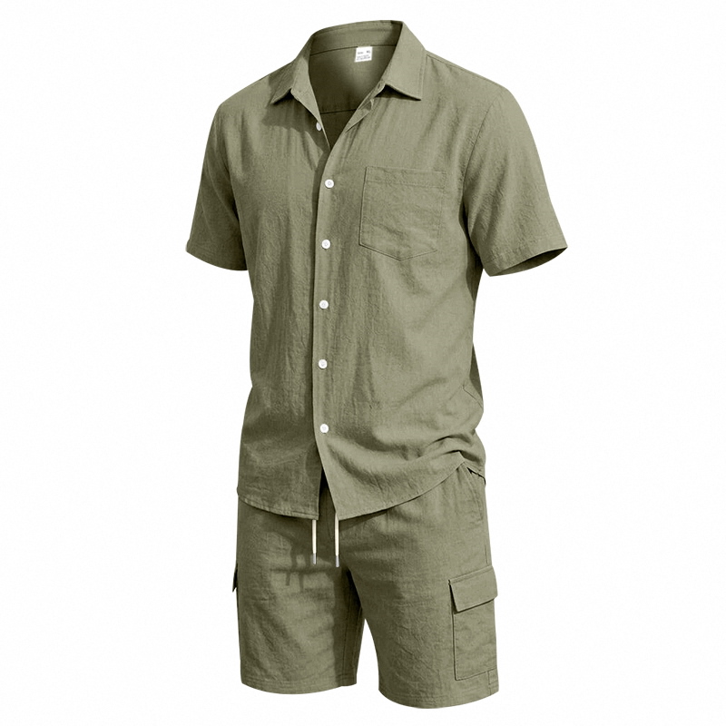 Setelan Linen Amerika Musim Pa - Summer Clothing Sets ulasan dan harga