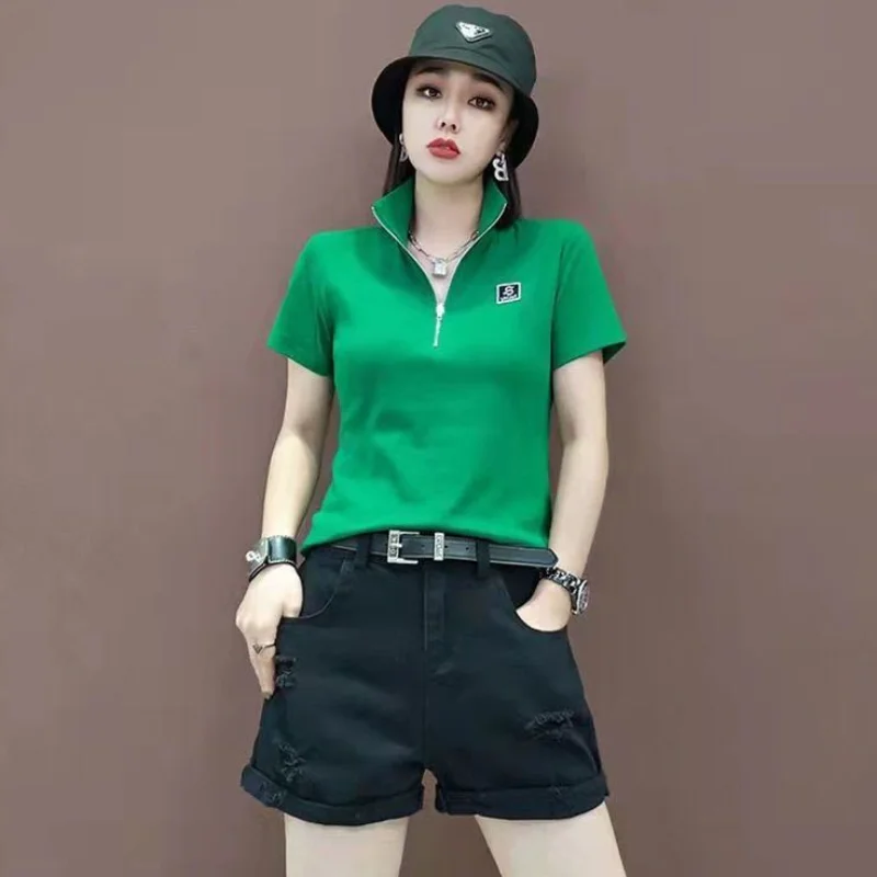 Kaus lengan pendek wanita, ata - Summer Green Clothing ulasan dan harga