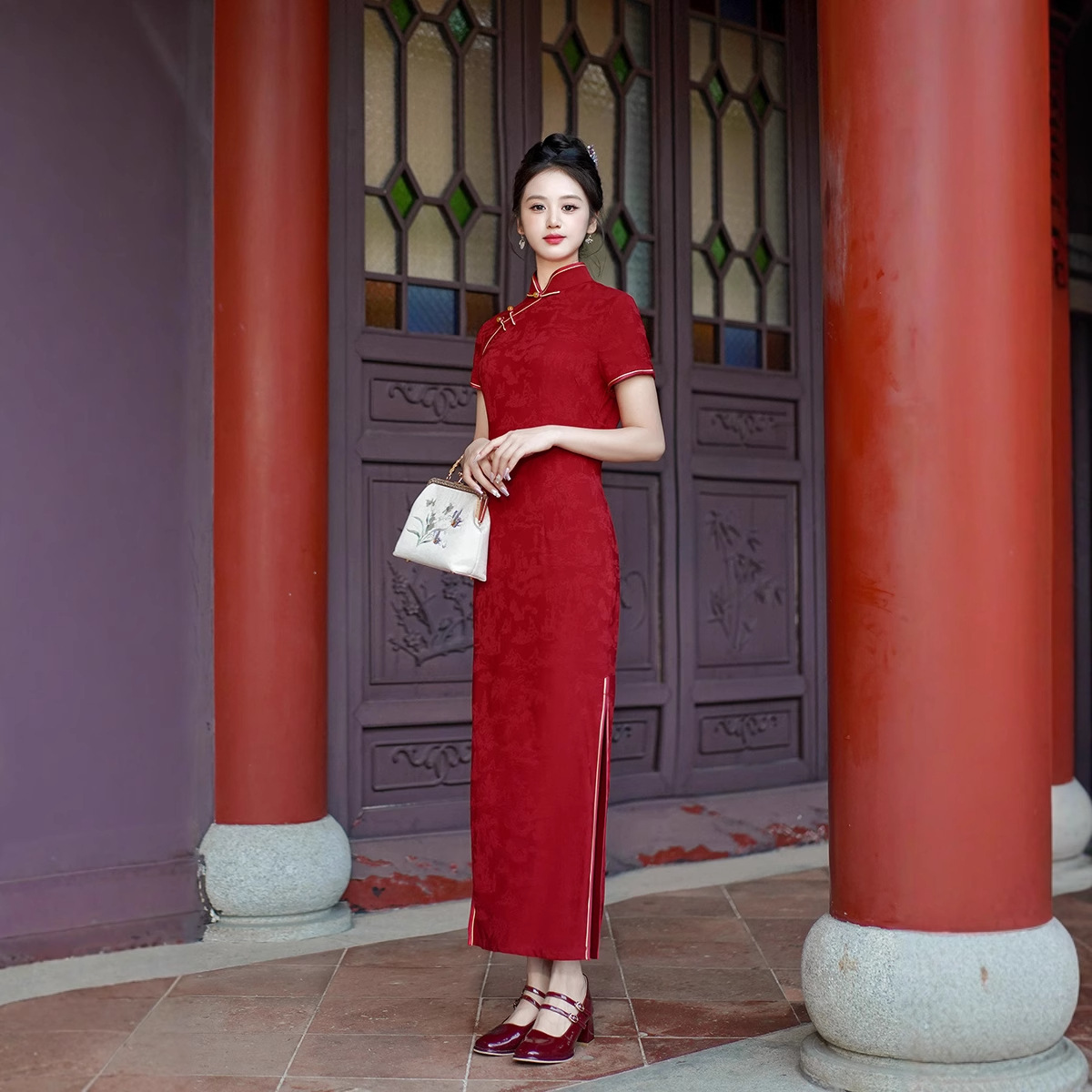 Gaun Cheongsam Panjang Baru, G - Summer Clothes ulasan dan harga