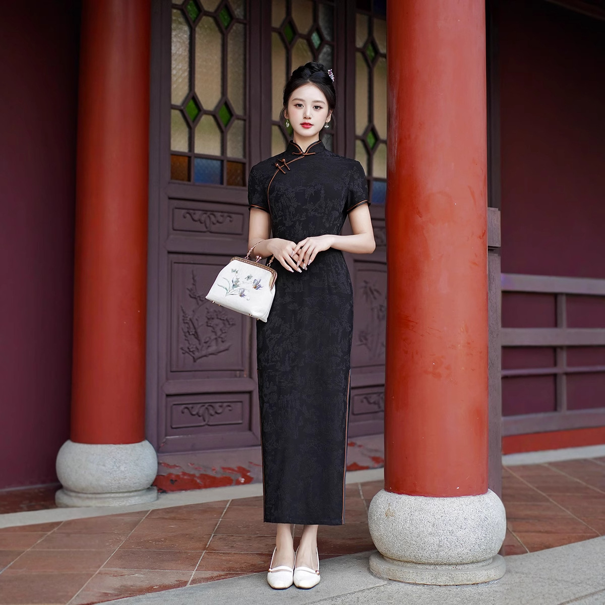 Gaun Cheongsam Panjang Baru, G - Summer Clothes ulasan dan harga