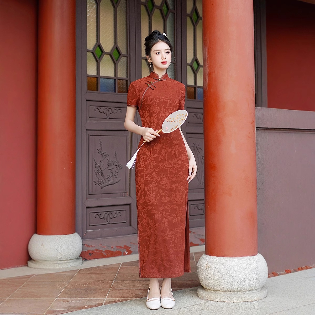 Gaun Cheongsam Panjang Baru, G - Summer Clothes ulasan dan harga